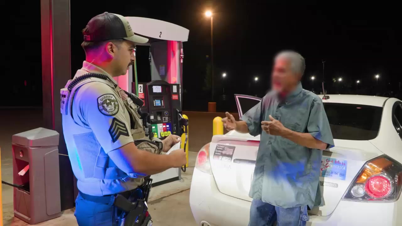 Night patrol frame from an Alpha Responder Network episode
